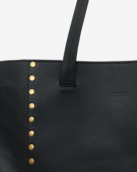 Isabel Marant Black Oskan Leather Tote Bag for men