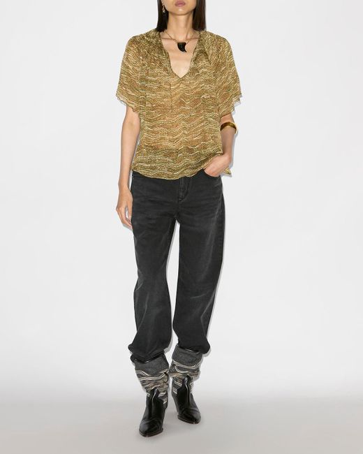 Isabel Marant Green Neslya Top