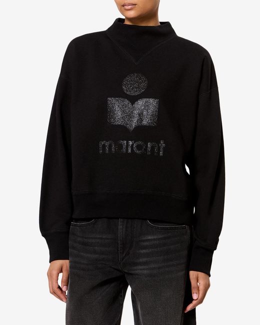 Isabel Marant Black Glitter Sweatshirt Moby