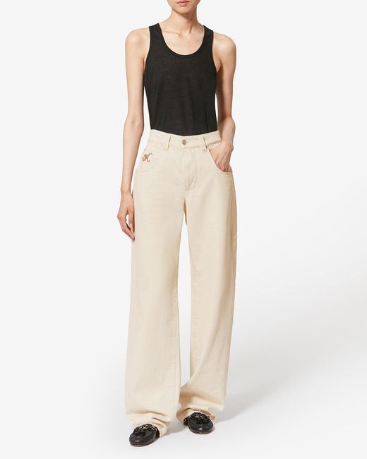 Isabel Marant White Jeyda Pants