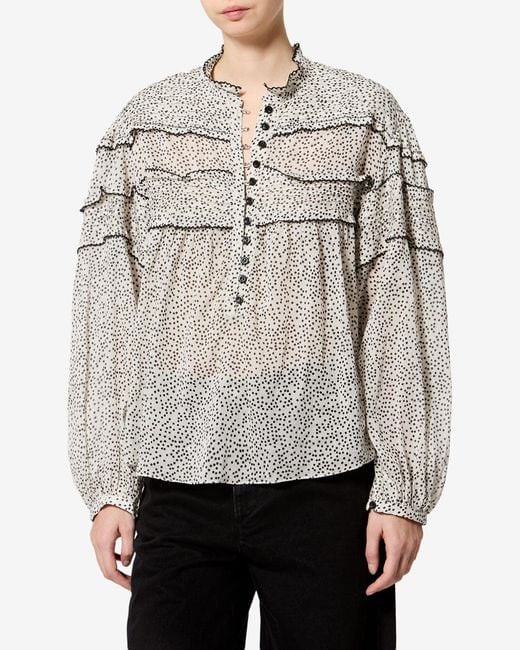 Top Doane Isabel Marant de color White