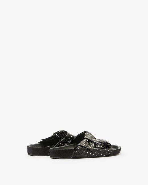 Isabel Marant Black Lennyo Bow Sandals