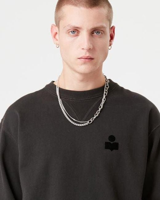 Isabel Marant Black Mike Sweatshirt for men