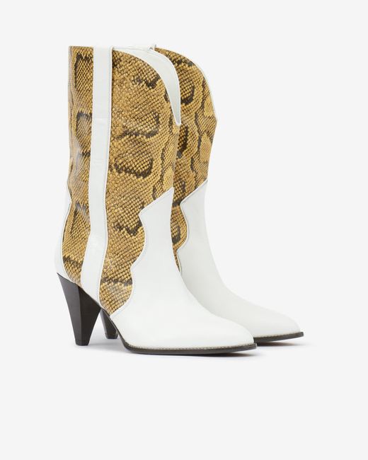 Isabel marant white store cowboy boots