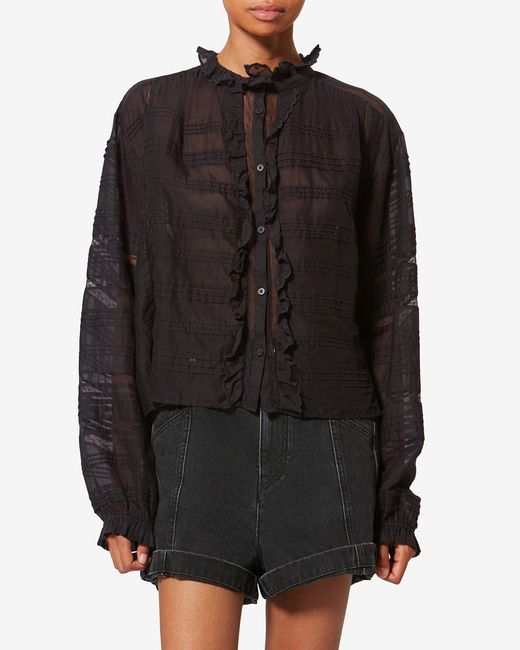 Isabel Marant Black Peline Top