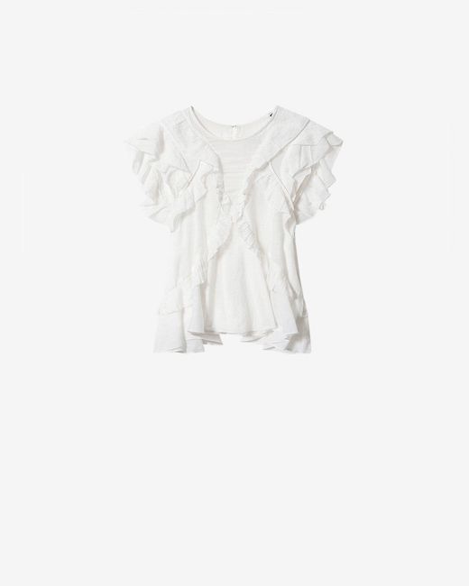 Isabel Marant White Nalou Top