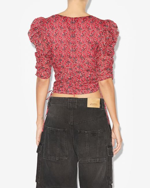 Isabel Marant Red Galaor Top