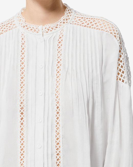 Isabel Marant White Polda Top