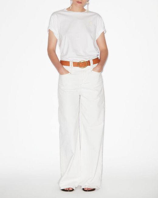Isabel Marant White Aby T-Shirt