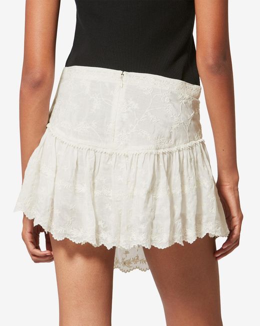 Isabel Marant White Zoelia Shorts