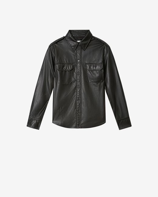 Camisa Noee Estilo Cuero Isabel Marant de color Black