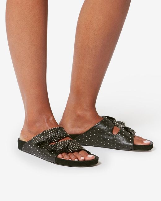 Isabel Marant Black Lennyo Bow Sandals