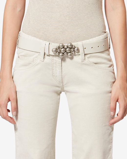 Isabel Marant White Vickia Belt