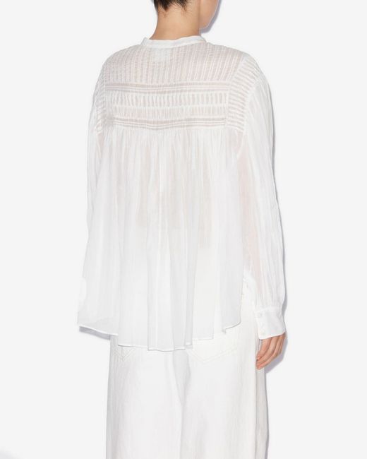 Isabel Marant White Plalia Blouse