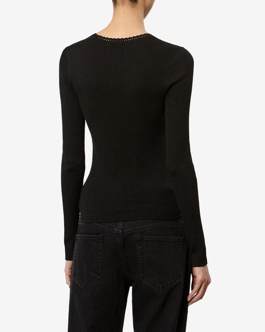 Pull Selenie En Soie Isabel Marant en coloris Black