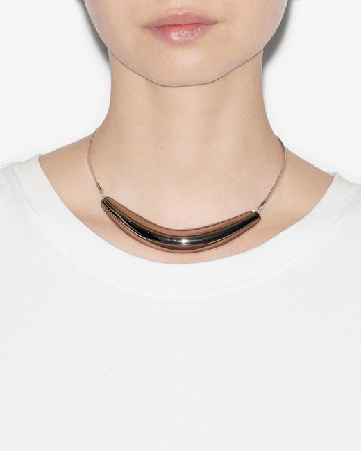 Isabel Marant White Oyan Necklace