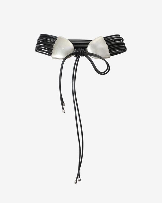 Isabel Marant Black Gürtel Brandy