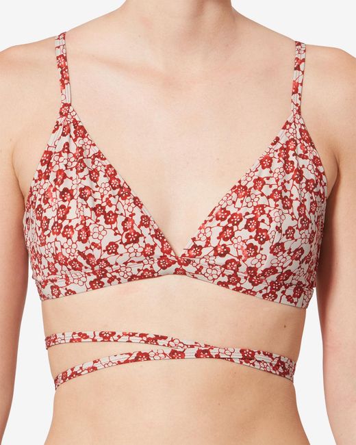 Isabel Marant White Solange Bikini Top