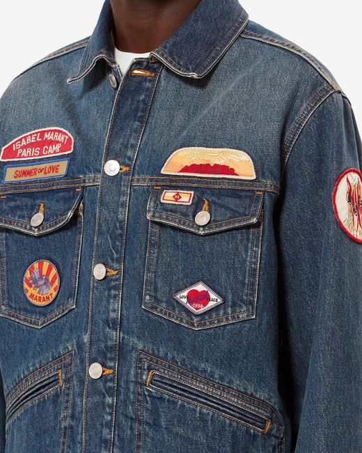 Isabel Marant Blue Jarvey Jacket for men