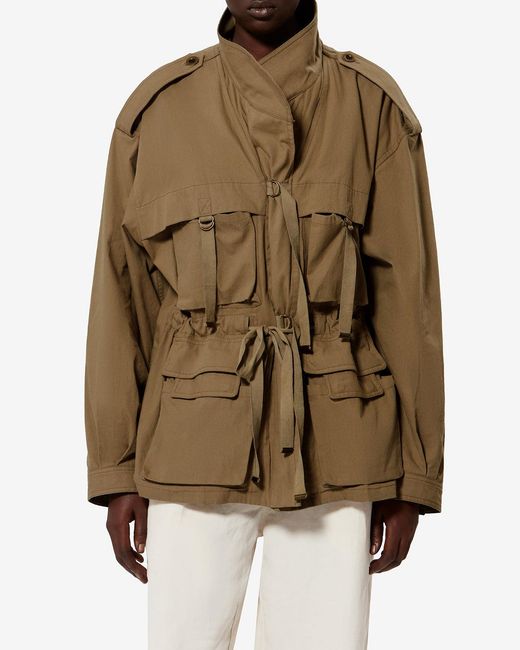 Isabel Marant Natural Beriza Cotton Jacket