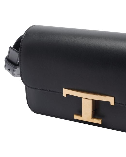Tod's Black Micro T Timeless Leather Crossbody Bag