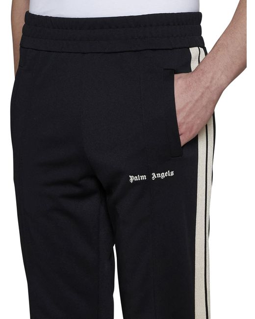 Palm Angels Blue Track Jersey Trousers for men