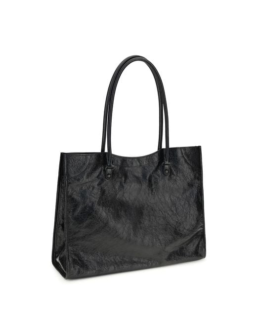 Balenciaga Black Small Le City Tote Bag Lamb Ovis Aries Shoulder