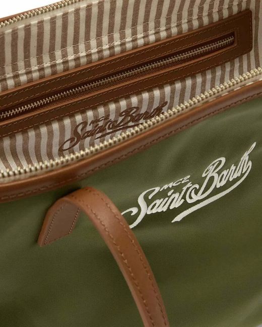 Mc2 Saint Barth Green Shoulder Bag City Nylon