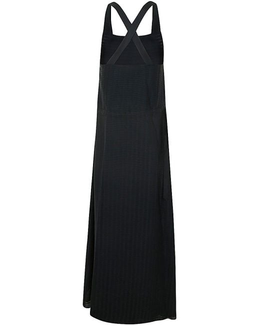 Emporio Armani Black Long Dress With Belt