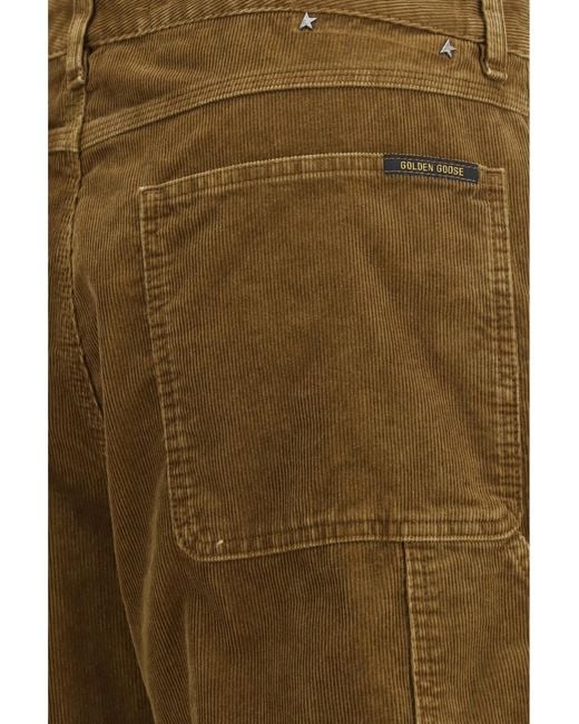 Golden Goose Deluxe Brand Natural Journey Painter Pants Cotton for men