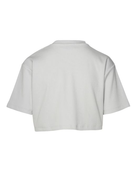 Off-White c/o Virgil Abloh Gray Off- Cotton T-Shirt