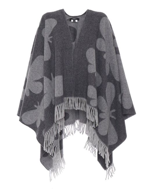 Weekend by Maxmara Gray Pace Dark Poncho