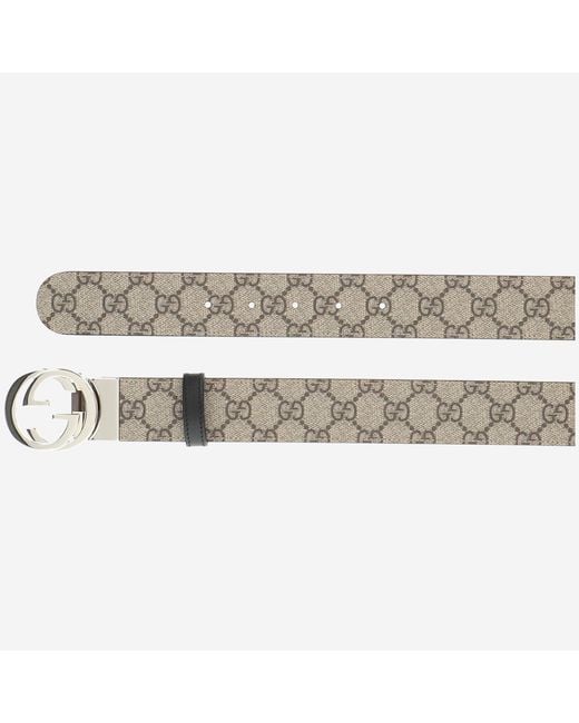 Gucci Black Reversible Belt, Polyurethane for men