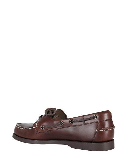Sebago Brown Docksides Portland Waxed for men