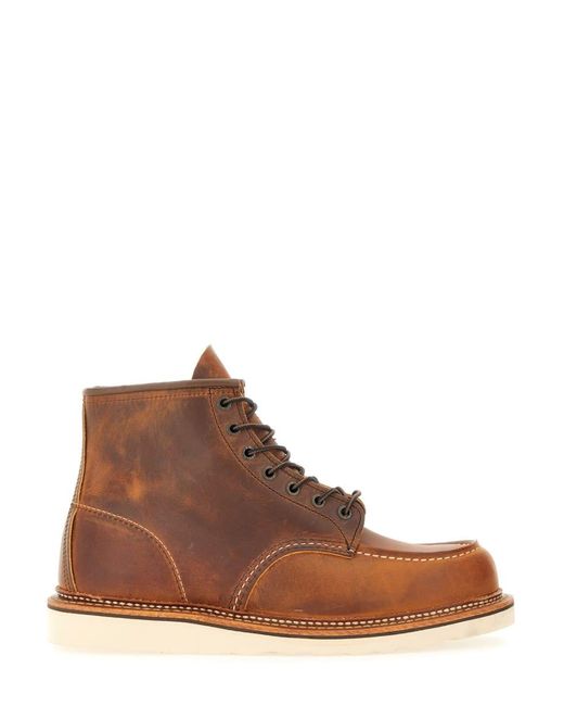 Red Wing Brown Classic Moc Toe" Boot for men