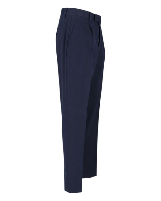 Zegna Blue Tailored Trousers for men