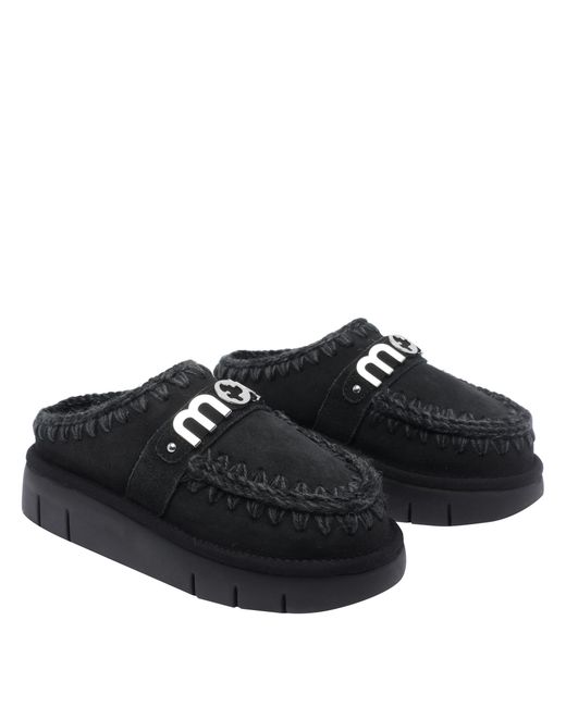 Mou Black Sandals