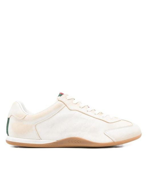 Gucci White Shift Sneakers