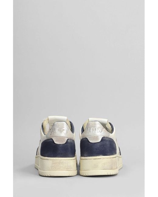 Autry White Sup Vint Low Sneakers for men