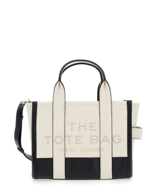 Marc Jacobs White Leather Small Tote Handbag