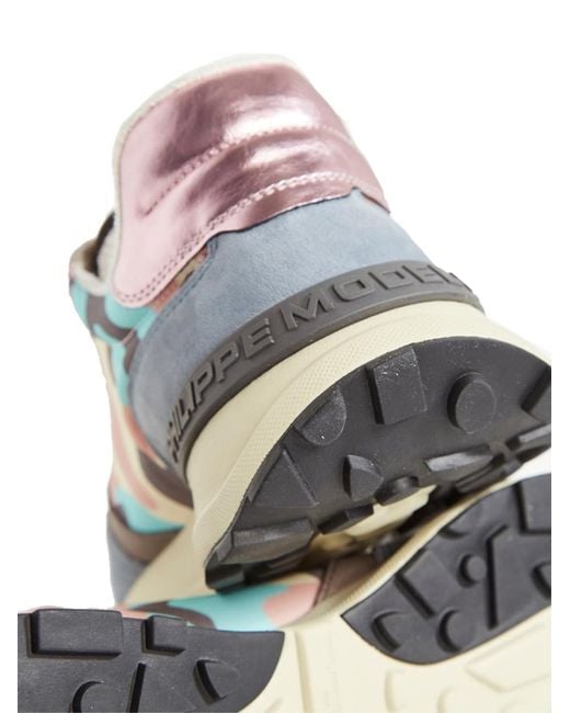 Philippe Model Metallic Antibes Low Camouflage Sneakers Shoes