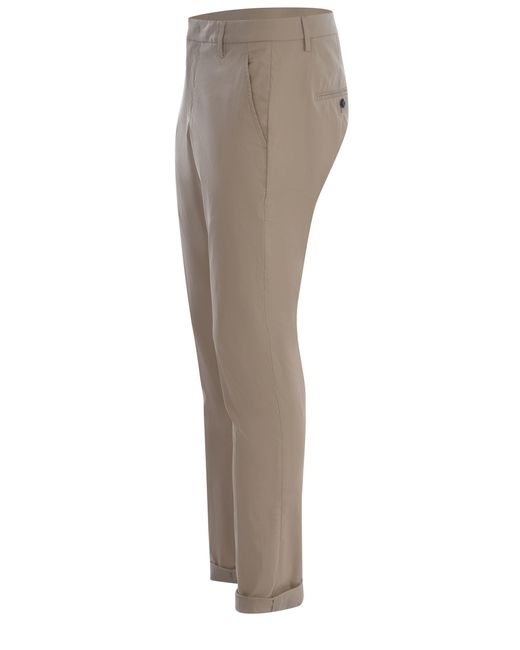 Dondup Natural Trousers Gaubert Made Of Cotton for men