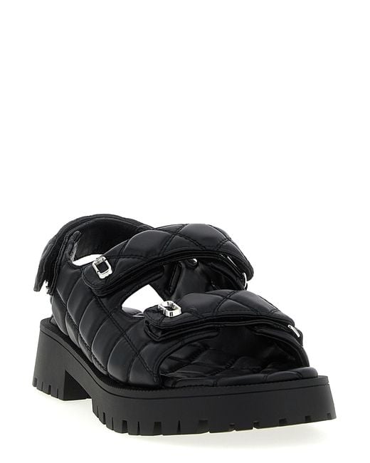 Marc Jacobs Black Lamb Leather Mid Heel Pumps
