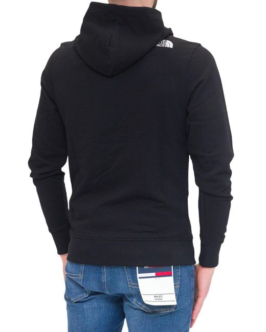 The North Face Black Logo Printed Zip-up Hoodie for men