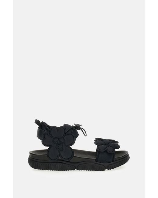 CECILIE BAHNSEN Black Cilla Neoprene Leather Sandals