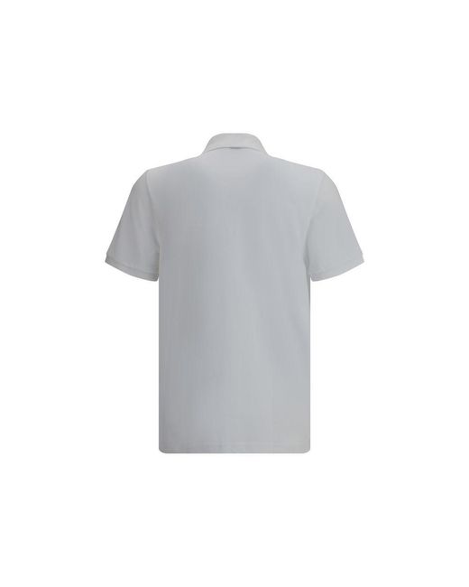 Moose Knuckles Gray Everett Gold Polo Shirt for men