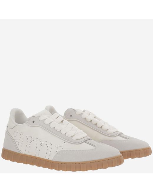 AMI White Sneakers Leather Trainers for men