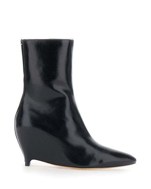 Maison Margiela Black Ankle Boots Leather Sheep