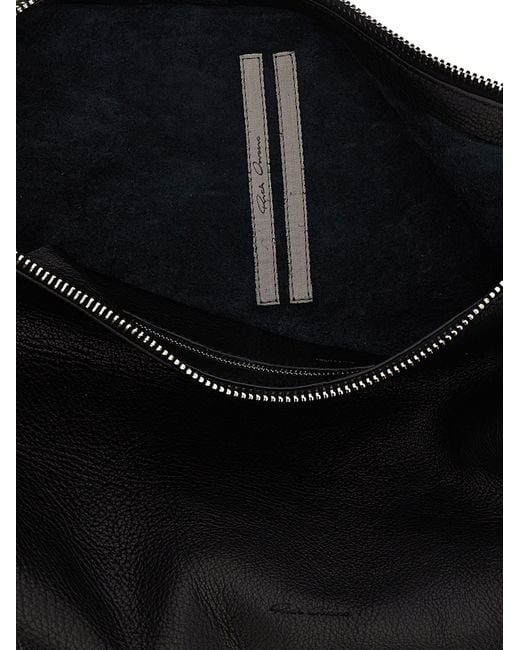 Rick Owens Black Cropped Gemini Shoulder Bag