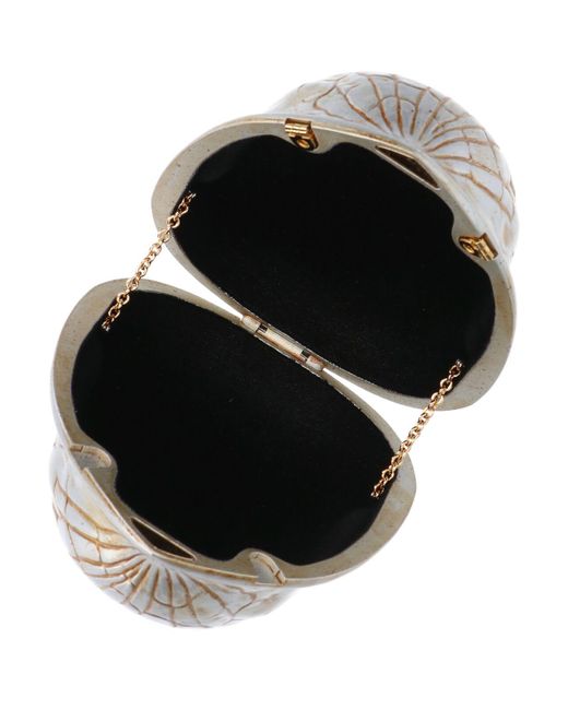J.W. Anderson White Walnut Clutch